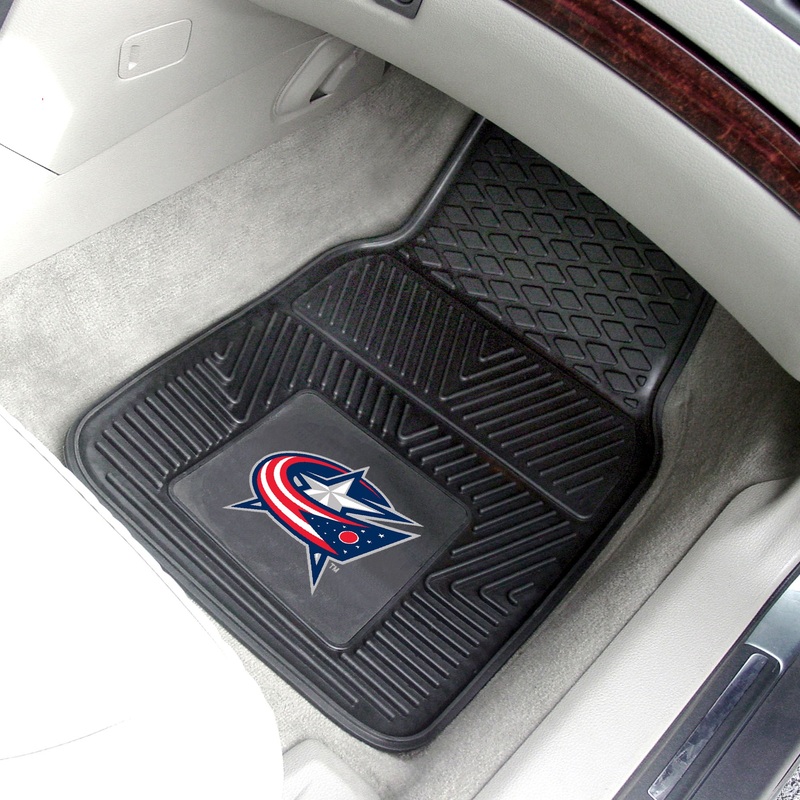 Fanmats Columbus Blue Jackets Heavy Duty Car Mat Set – 2 Pieces