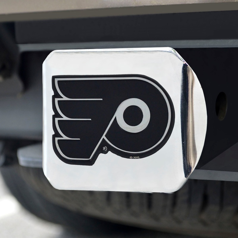 Fanmats Philadelphia Flyers Chrome Metal Hitch Cover with Chrome Metal 3D Emblem