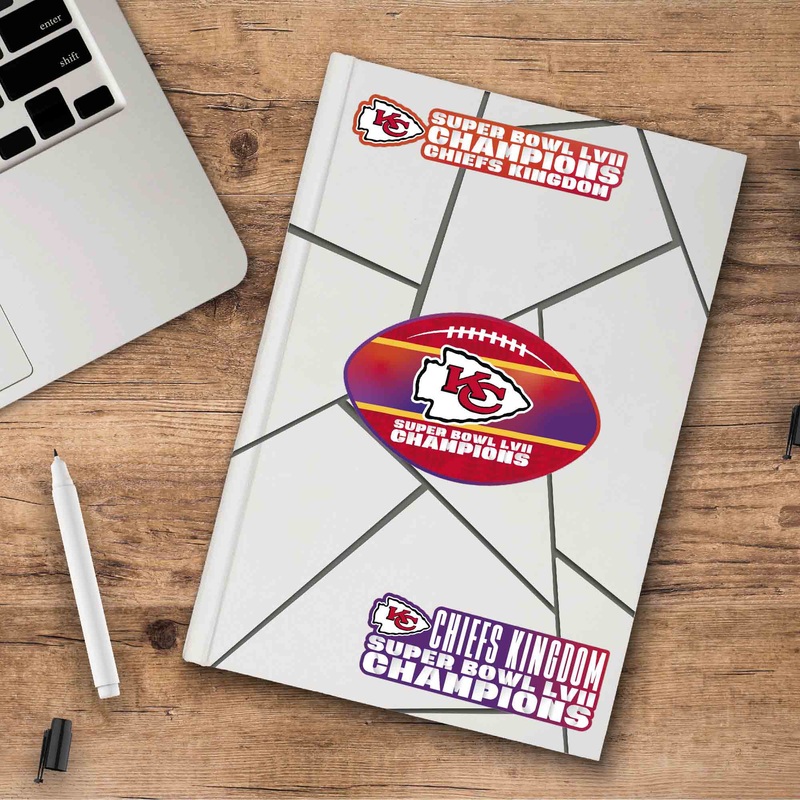 Fanmats Kansas City Chiefs Super Bowl LVII Decal 3-pk
