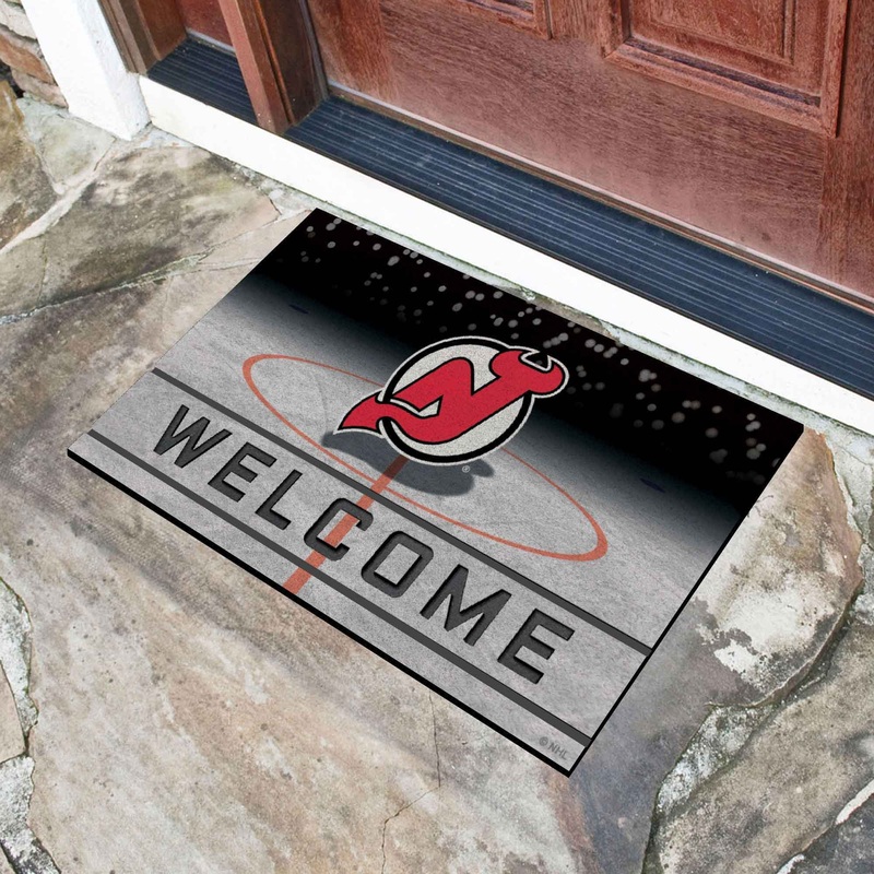 Fanmats New Jersey Devils Rubber Door Mat – 18 x 30