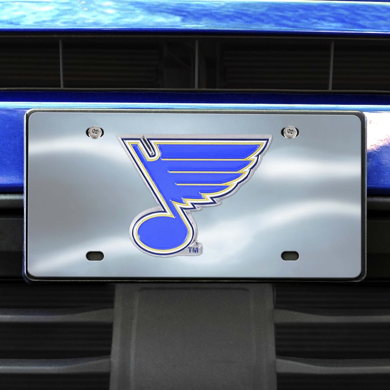 Fanmats St. Louis Blues 3D Stainless Steel License Plate