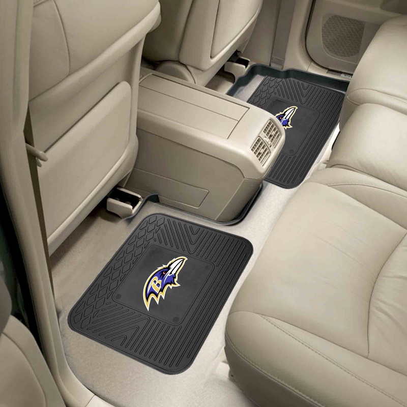 Fanmats Baltimore Ravens Back Seat Car Utility Mats – 2 Piece Set