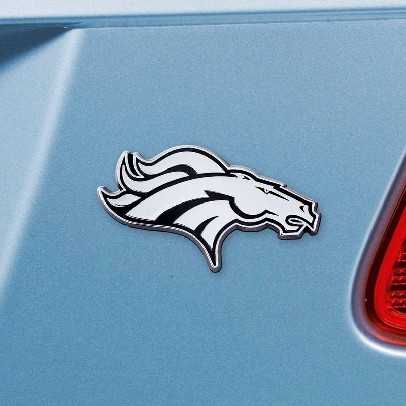 Fanmats Denver Broncos 3D Chrome Metal Emblem