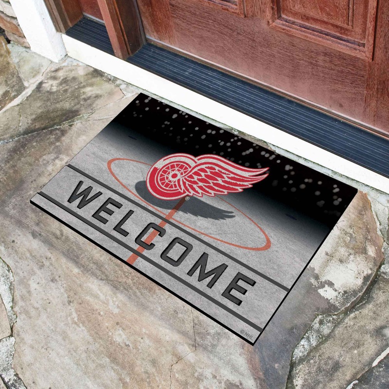 Fanmats Detroit Red Wings Rubber Door Mat – 18 x 30