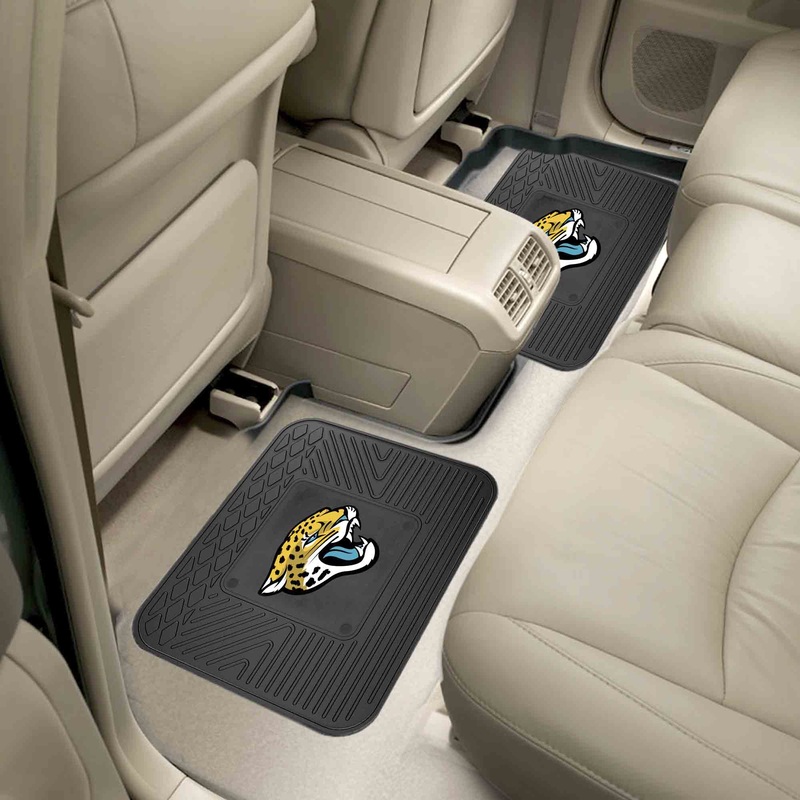 Fanmats Jacksonville Jaguars Back Seat Car Utility Mats – 2 Piece Set