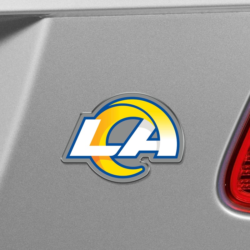 Fanmats Los Angeles Rams Heavy Duty Aluminum Embossed Color Emblem – Alternate