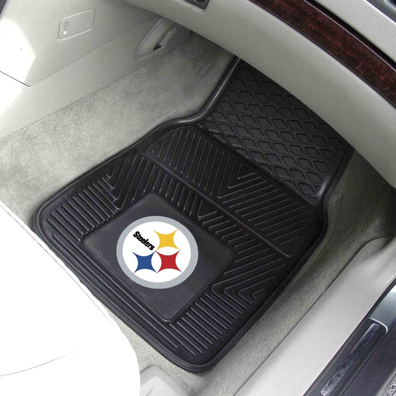 Fanmats Pittsburgh Steelers Heavy Duty Car Mat Set – 2 Pieces