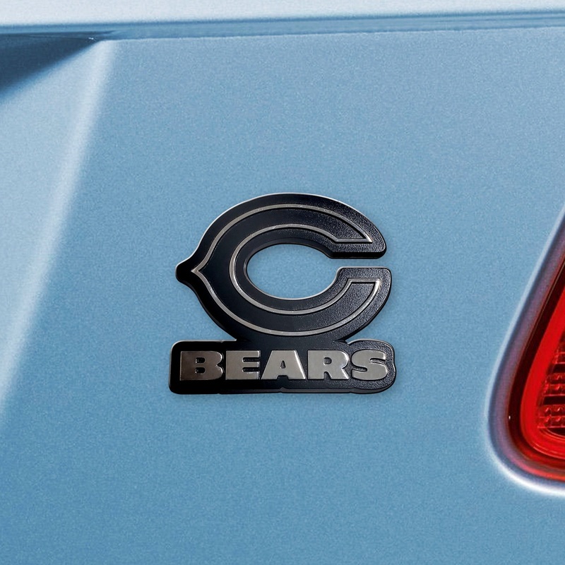 Fanmats Chicago Bears 3D Chrome Metal Emblem