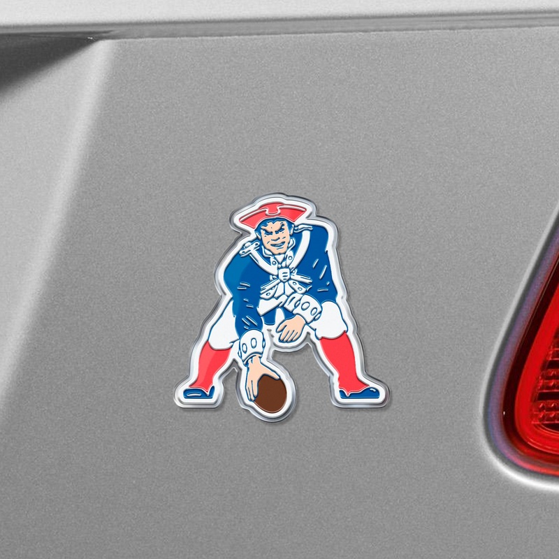 Fanmats New England Patriots Heavy Duty Aluminum Embossed Color Emblem – Alternate