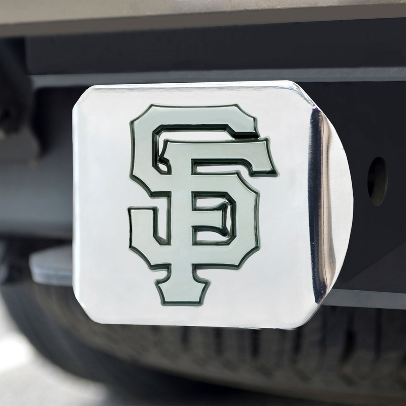 Fanmats San Francisco Giants Chrome Metal Hitch Cover with Chrome Metal 3D Emblem