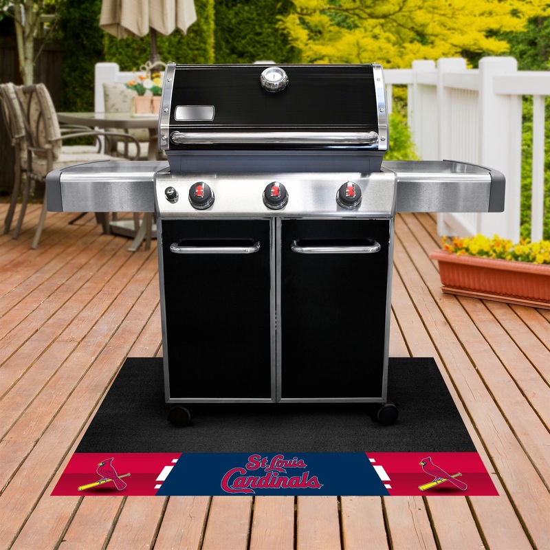 Fanmats St. Louis Cardinals Vinyl Grill Mat – 26 x 42