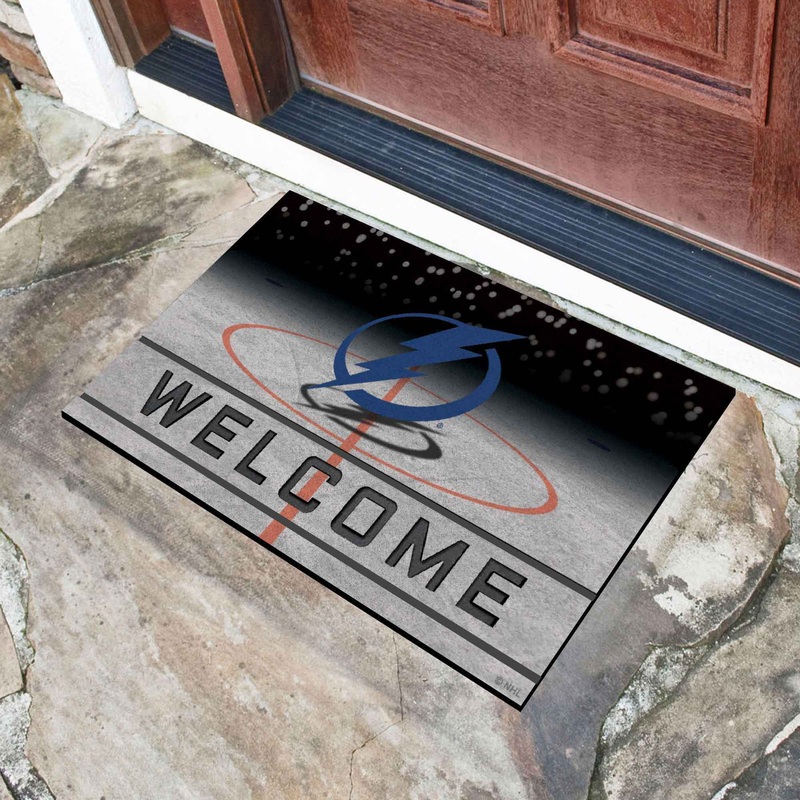 Fanmats Tampa Bay Lightning Rubber Door Mat – 18 x 30