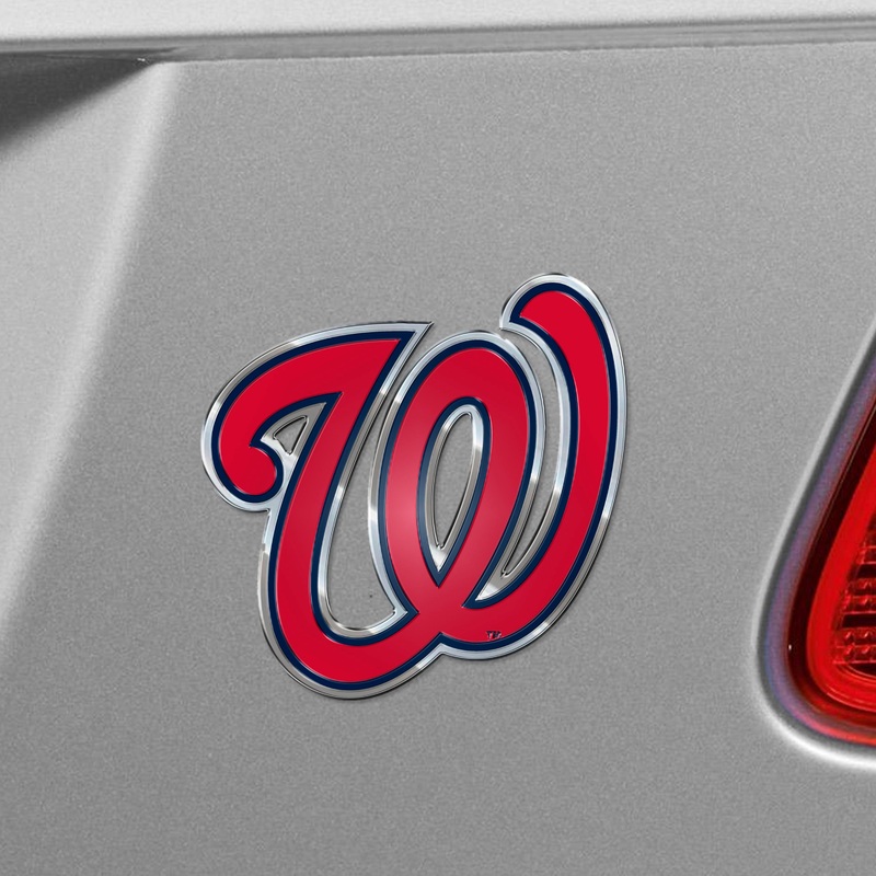 Fanmats Washington Nationals Heavy Duty Aluminum Embossed Color Emblem