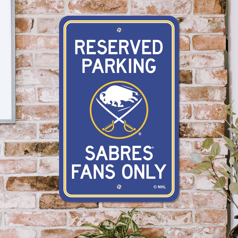 Fanmats Buffalo Sabres Team Color Reserved Parking Sign Dcor 18 X 11.5 Lightweight