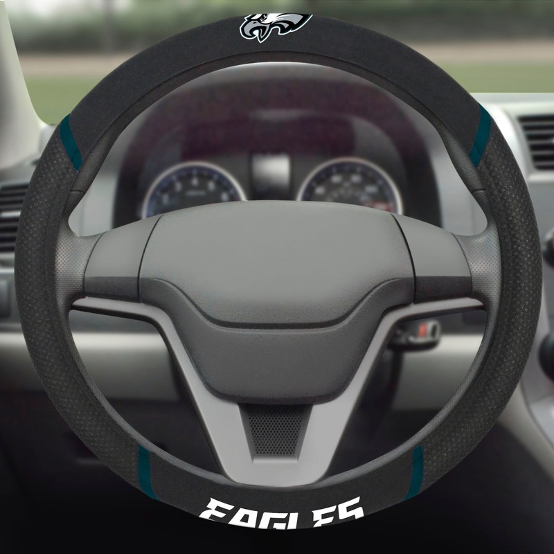 Fanmats Philadelphia Eagles Eagles Embroidered Steering Wheel Cover