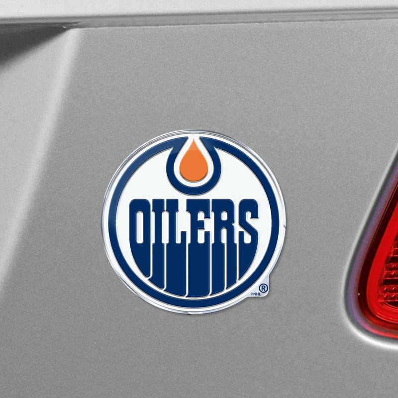 Fanmats Edmonton Oilers Heavy Duty Aluminum Embossed Color Emblem