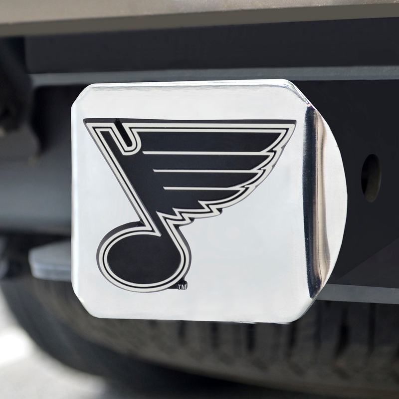 Fanmats St. Louis Blues Chrome Metal Hitch Cover with Chrome Metal 3D Emblem
