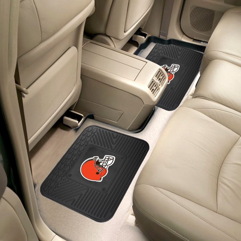 Fanmats Cleveland Browns Back Seat Car Utility Mats – 2 Piece Set