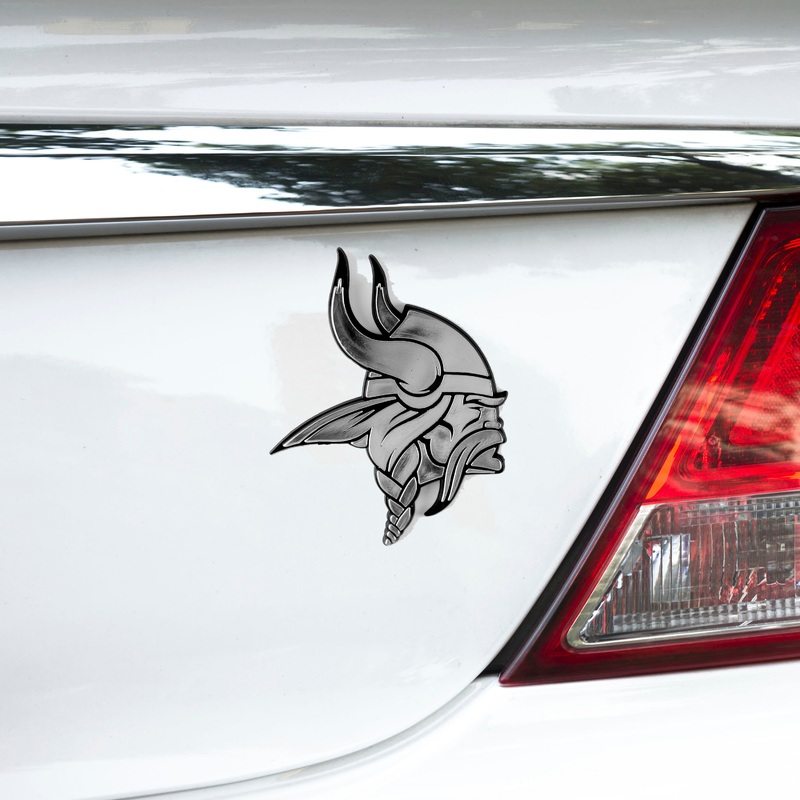 Fanmats Minnesota Vikings Molded Chrome Plastic Emblem