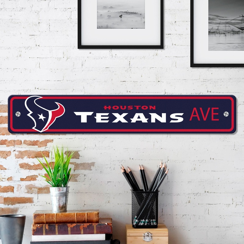 Fanmats Houston Texans Team Color Street Sign 4 X 24 Lightweight