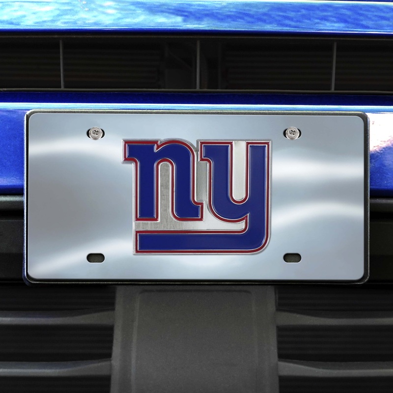 Fanmats New York Giants 3D Stainless Steel License Plate