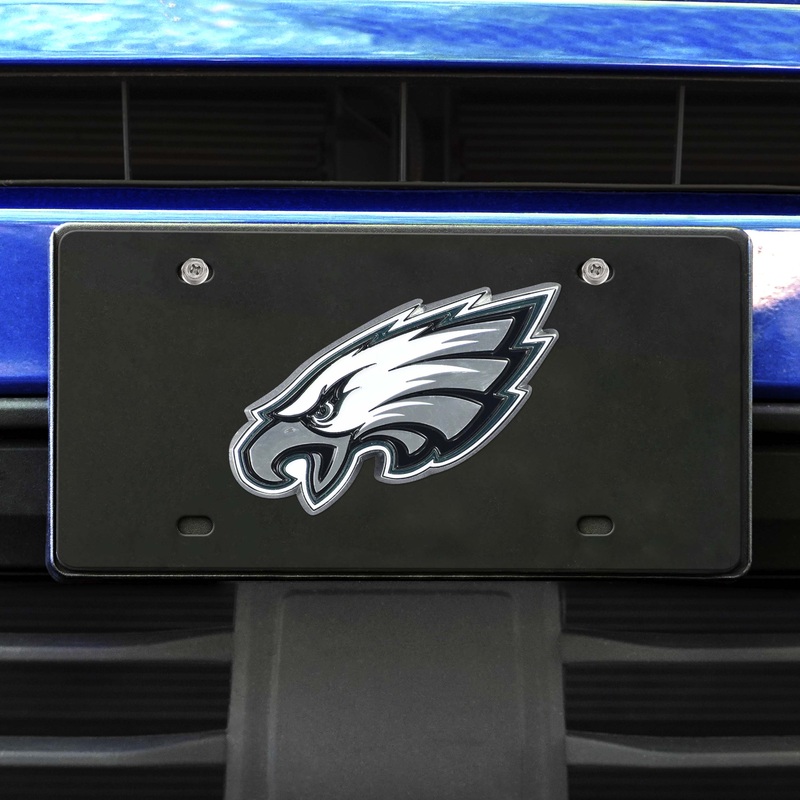 Fanmats Philadelphia Eagles 3D Black License Plate