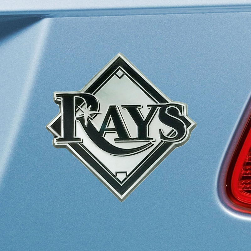 Fanmats Tampa Bay Rays 3D Chrome Metal Emblem