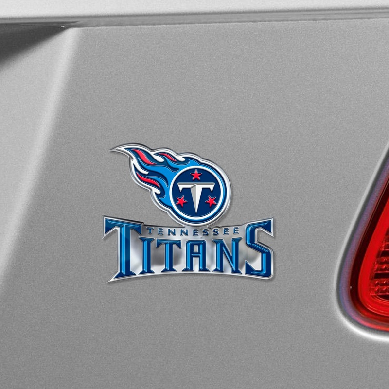 Fanmats Tennessee Titans Heavy Duty Aluminum Embossed Color Emblem – Alternate