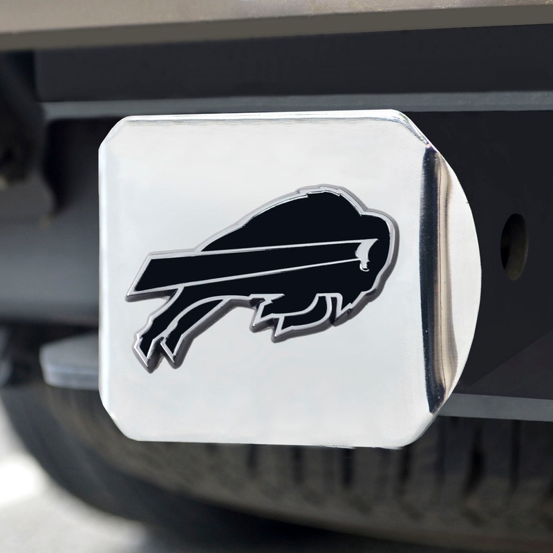 Fanmats Buffalo Bills Chrome Metal Hitch Cover with Chrome Metal 3D Emblem