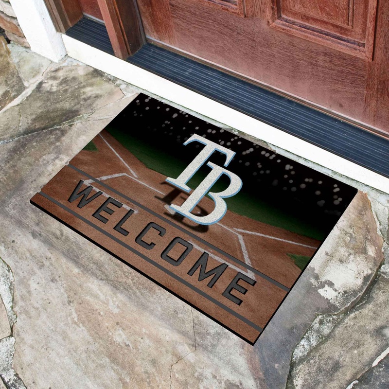 Fanmats Tampa Bay Rays Rubber Door Mat – 18 x 30