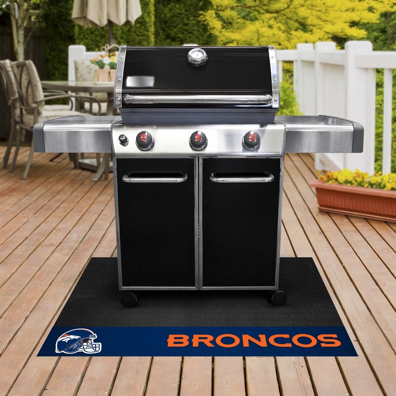 Fanmats Denver Broncos Vinyl Grill Mat – 26 x 42