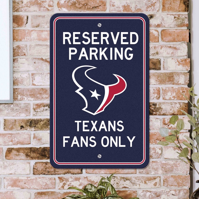 Fanmats Houston Texans Team Color Reserved Parking Sign Dcor 18 X 11.5 Lightweight