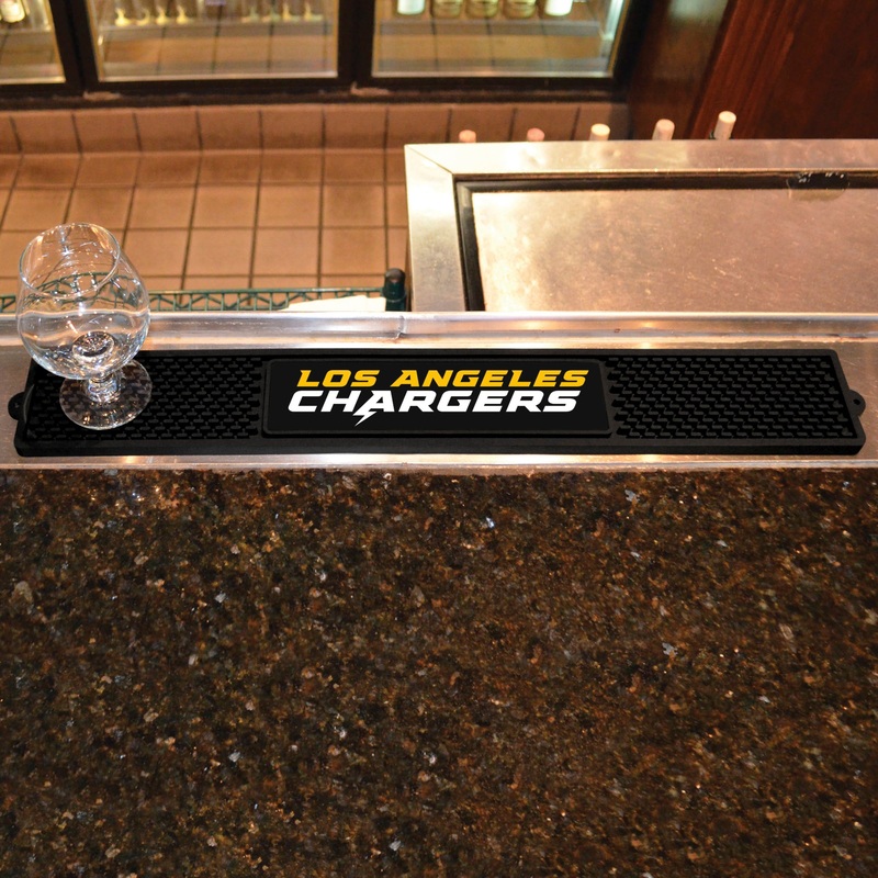 Fanmats Los Angeles Chargers Bar Drink Mat – 3.25 x 24