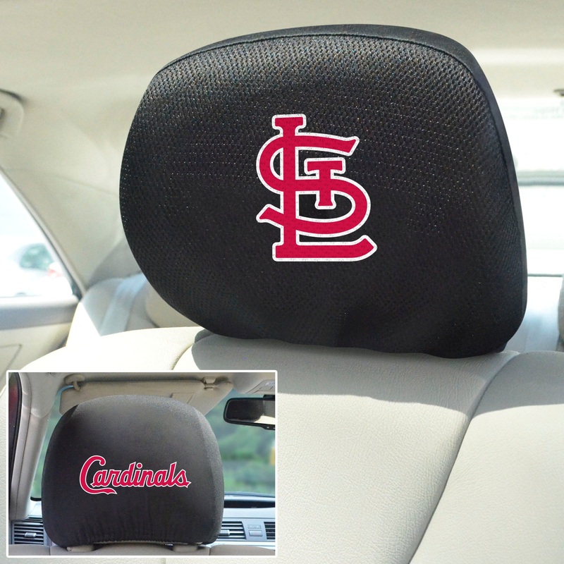 Fanmats St. Louis Cardinals Embroidered Head Rest Cover Set – 2 Pieces