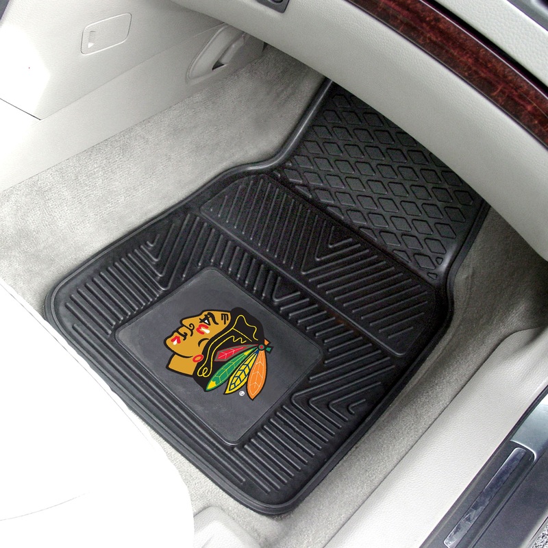 Fanmats Chicago Blackhawks Heavy Duty Car Mat Set – 2 Pieces