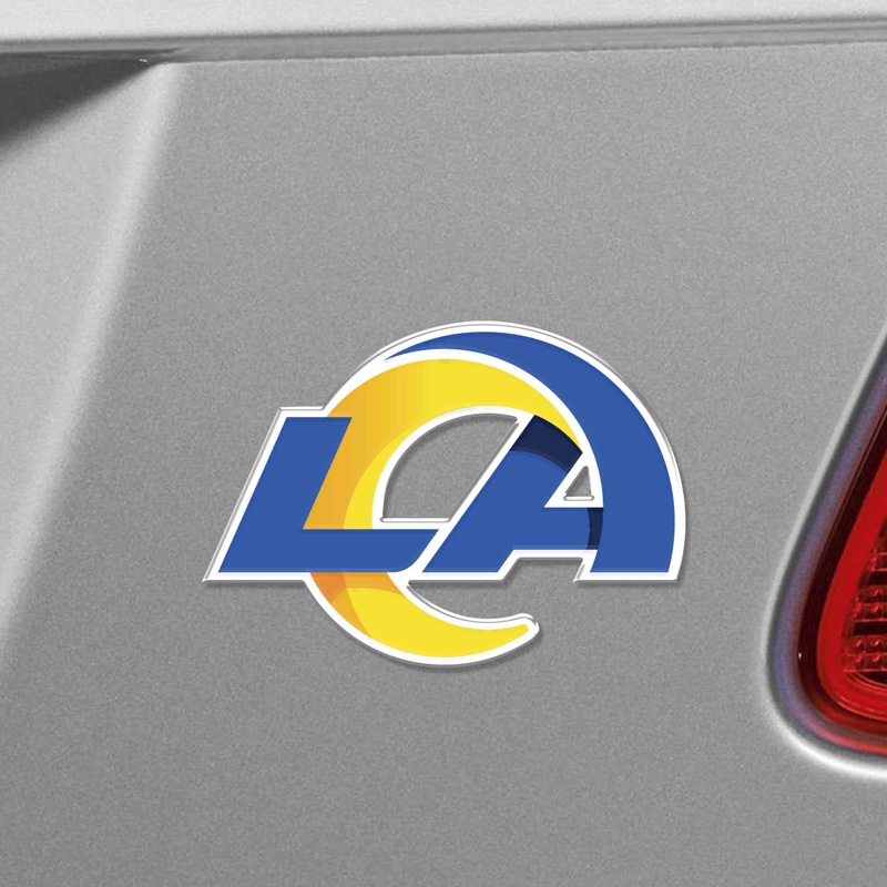 Fanmats Los Angeles Rams Heavy Duty Aluminum Embossed Color Emblem