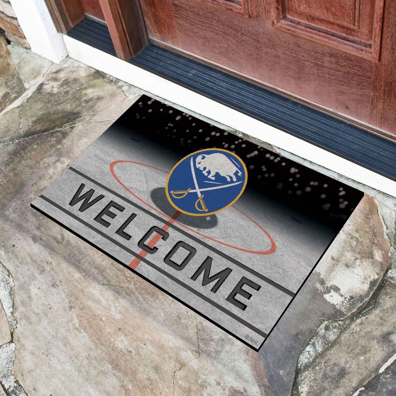 Fanmats Buffalo Sabres Rubber Door Mat – 18 x 30