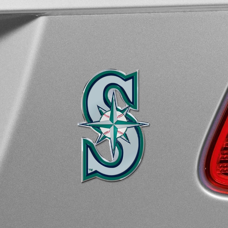 Fanmats Seattle Mariners Heavy Duty Aluminum Embossed Color Emblem
