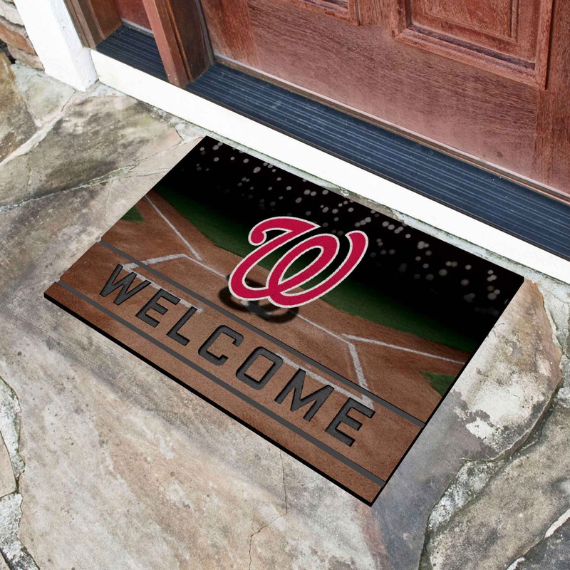 Fanmats Washington Nationals Rubber Door Mat – 18 x 30