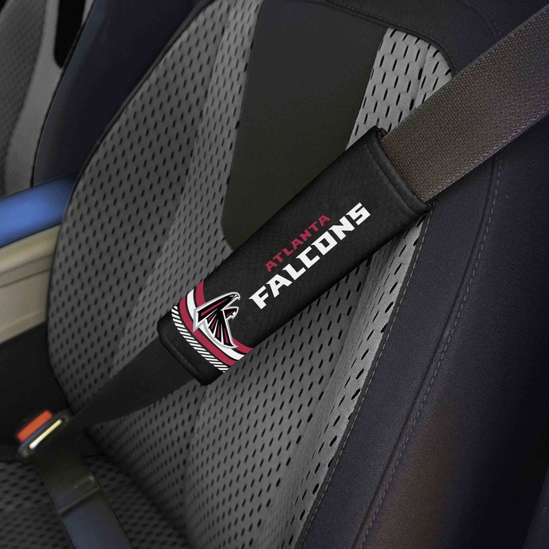 Fanmats Atlanta Falcons Team Color Rally Seatbelt Pad – 2 Pieces