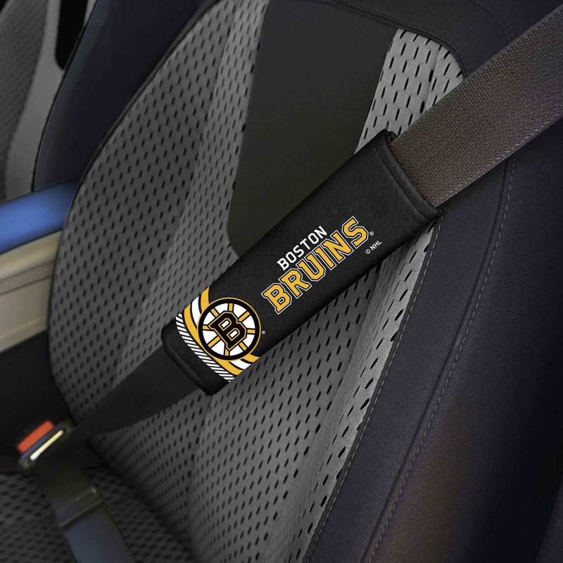 Fanmats Boston Bruins Team Color Rally Seatbelt Pad – 2 Pieces