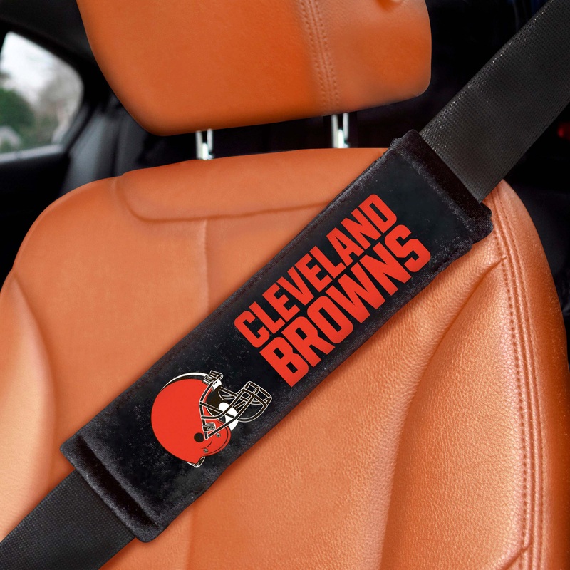 Fanmats Cleveland Browns Embroidered Seatbelt Pad – 2 Pieces