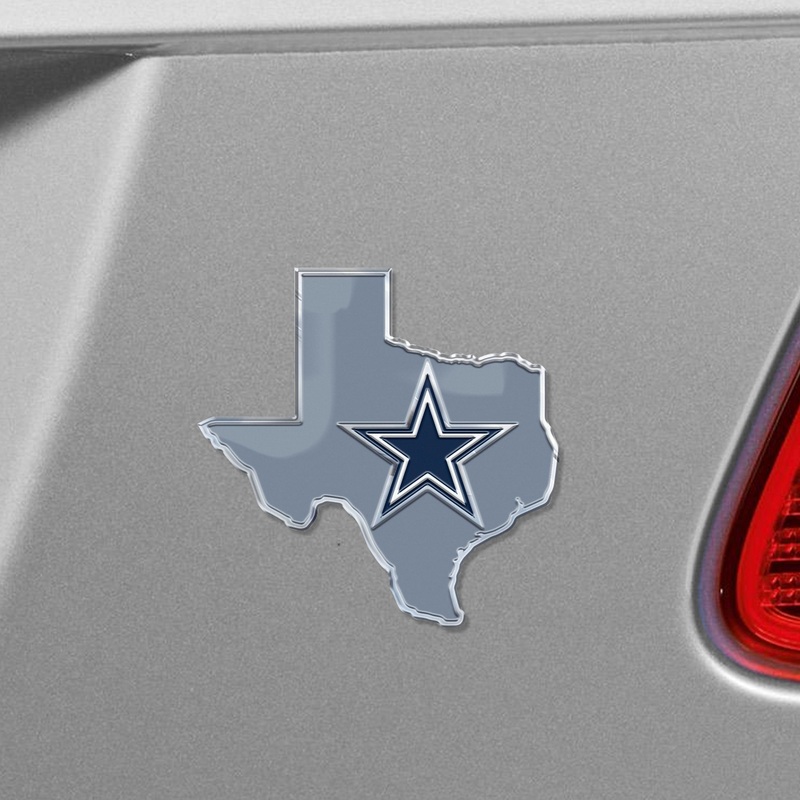 Fanmats Dallas Cowboys Team State Aluminum Embossed Emblem