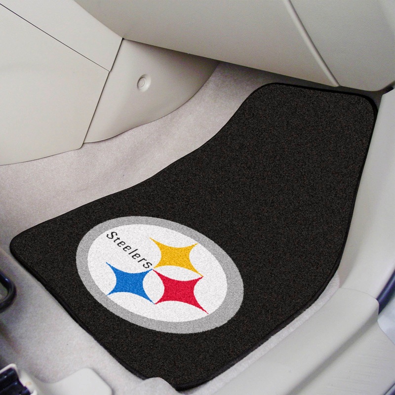 Fanmats Pittsburgh Steelers Front Carpet Car Mat Set – 2 Pieces