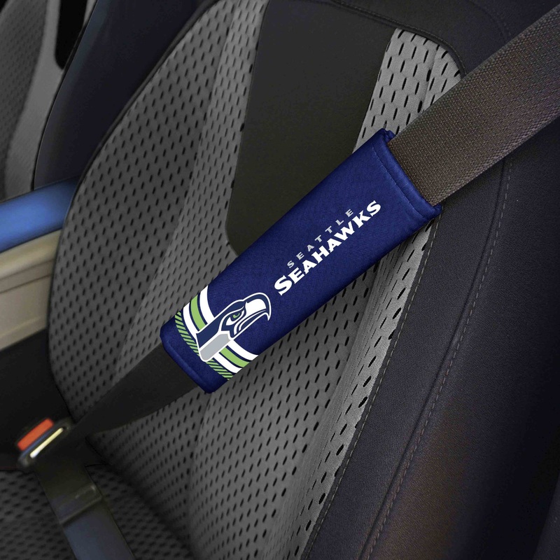 Fanmats Seattle Seahawks Team Color Rally Seatbelt Pad – 2 Pieces
