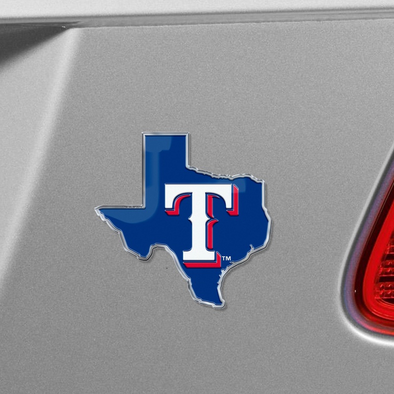 Fanmats Texas Rangers Team State Aluminum Embossed Emblem