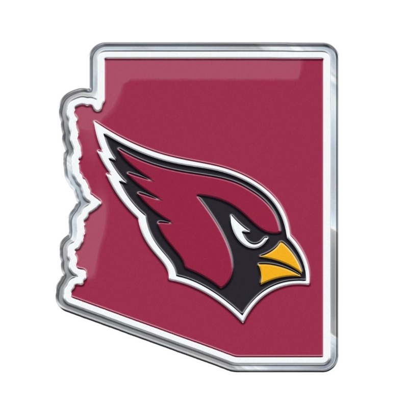 Fanmats Arizona Cardinals Team State Aluminum Embossed Emblem