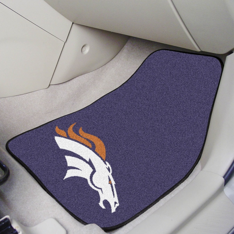 Fanmats Denver Broncos Front Carpet Car Mat Set – 2 Pieces