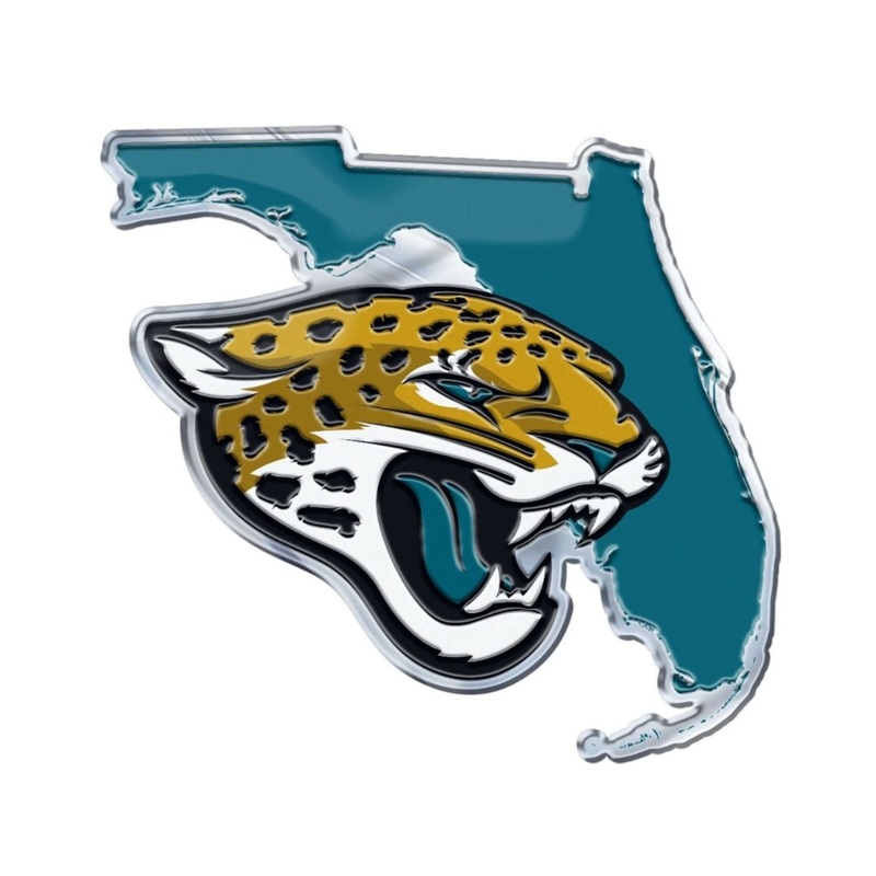 Fanmats Jacksonville Jaguars Team State Aluminum Embossed Emblem