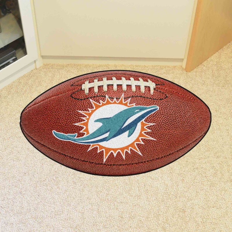 Fanmats Miami Dolphins Football Rug – 20.5 x 32.5